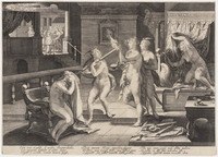 TvB G 2465
<br/>
De wijze maagden, voorbereidingen treffend voor bruiloft
<br/>
<em>Saenredam, Jan (ca. 1565/1566-1607)</em>